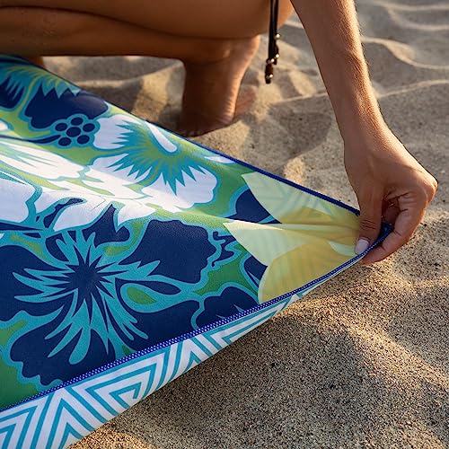 Elite Trend Microfiber Beach Towel for Adults with Bag - Extra Large 78x35 inch Lightweight Sand Free Quick Dry Towel for Travel, Swimming, Yoga, Camping - color: Hawaii, style: Extra Large 78x35"
