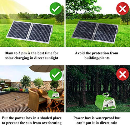 Solar Lights for Inside, 4 Bulbs Solar Shed Lights with On Off Switch, 30W Solar Panel Kit 115WH Backup Battery with Phone Charger, AC to DC Adapter, Home Solar Power System Complete Kit