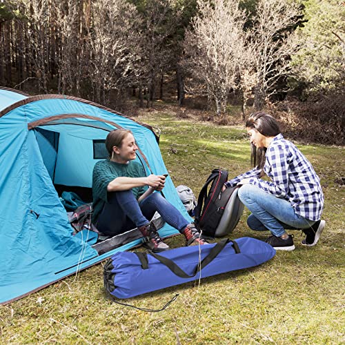 Xxerciz Foldable Camp Chair Replacement Bag Carrying Bag Large Mouth Bag with Shoulder Strap for Outdoor Camping, Heavy Duty Large Storage Folding Chair Bag (Chair is not Included) - color: Maldives Blue