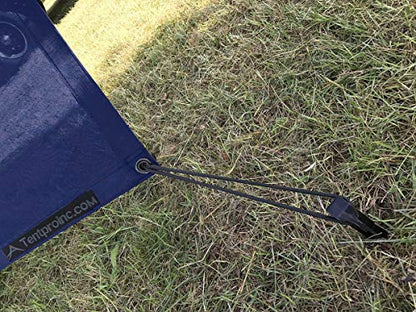 Tentproinc RV Awning Side Sun Shade Screen 9'X7' Mesh Sunshade for Motorhome Camping Trailer Awning Sunscreen Screenshade Block UV Glare Sunblocker - 3 Year Warranty (Navy Blue) - color: Navy Blue