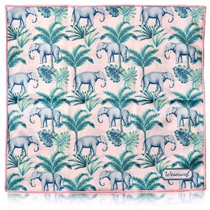 WESERWEF Design Microfiber Glasses Cleaning Cloth – Premium Cleaning Cloth for Eyeglasses, Screens, Tablets, Cameras & Lenses, 12" x 12", Ultra-Soft & Scratch-Free (Elephant) - color: elephant
