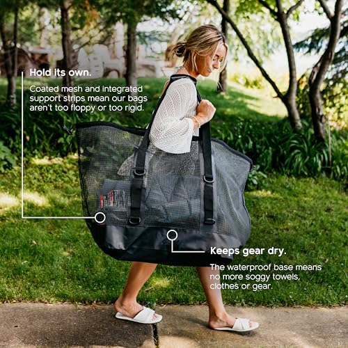 MISSION Boat Gear CASSI Heavy-Duty Outdoor Tote and Waterproof Marine-Grade Mesh Boat Bags - color: Rosé, size: 170 Liter
