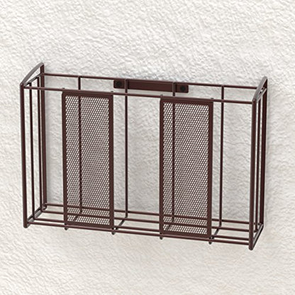 Simple Houseware Over Cabinet Door Organizer, Mesh Bronze - color: Brown