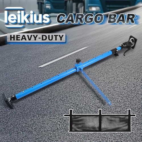 2PK 79 inch Heavy Duty Adjustable Cargo Bars,200LB Capacity，Non-Slip Truck Bed Divider for Pickup Truck Bed,Aluminum Handle Cargo Bar for SUV, Trailer, Van, Come with 2 Bars, 2 Dividers, 1 Net - size: 2 Packs
