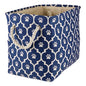 Bone Dry Pet Storage Collection Lattice Paw Print, Nautical Blue, Medium Rectangle - color: Nautical Blue, size: Medium Rectangle