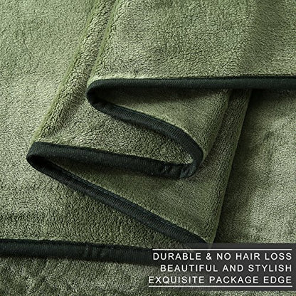 Polar Fleece Blankets Travel Size for The Bed Extra Soft Brush Fabric Super Warm Sofa Blanket 50" x 61"(Green Travel) - color: Green, size: Travel (50-Inch-by-61-Inch)