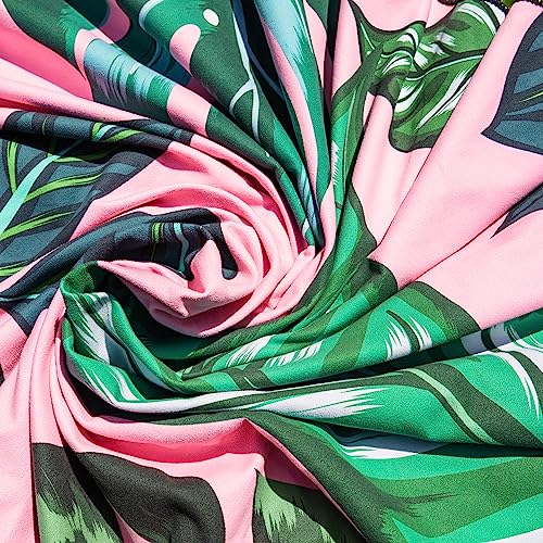 Quick Dry Towel Extra Large 78x35 Inch - Microfiber Beach Towel - Perfect for Beach, Travel, Swimming, Pool, Yoga, Hiking, Camping - Lightweight, Fast Drying, Compact for Adults (La Fashion) - color: La Fashion, style: Extra Large 78x35"