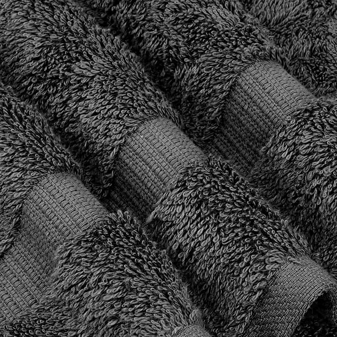 Chakir Turkish Linens 4 Piece Extra Large Bath Towels, 100% Cotton Luxury Turkish Towels for Bathroom, Soft Absorbent Bath Towels, 30 x 60 Inches, Dark Gray - color: Dark Gray
